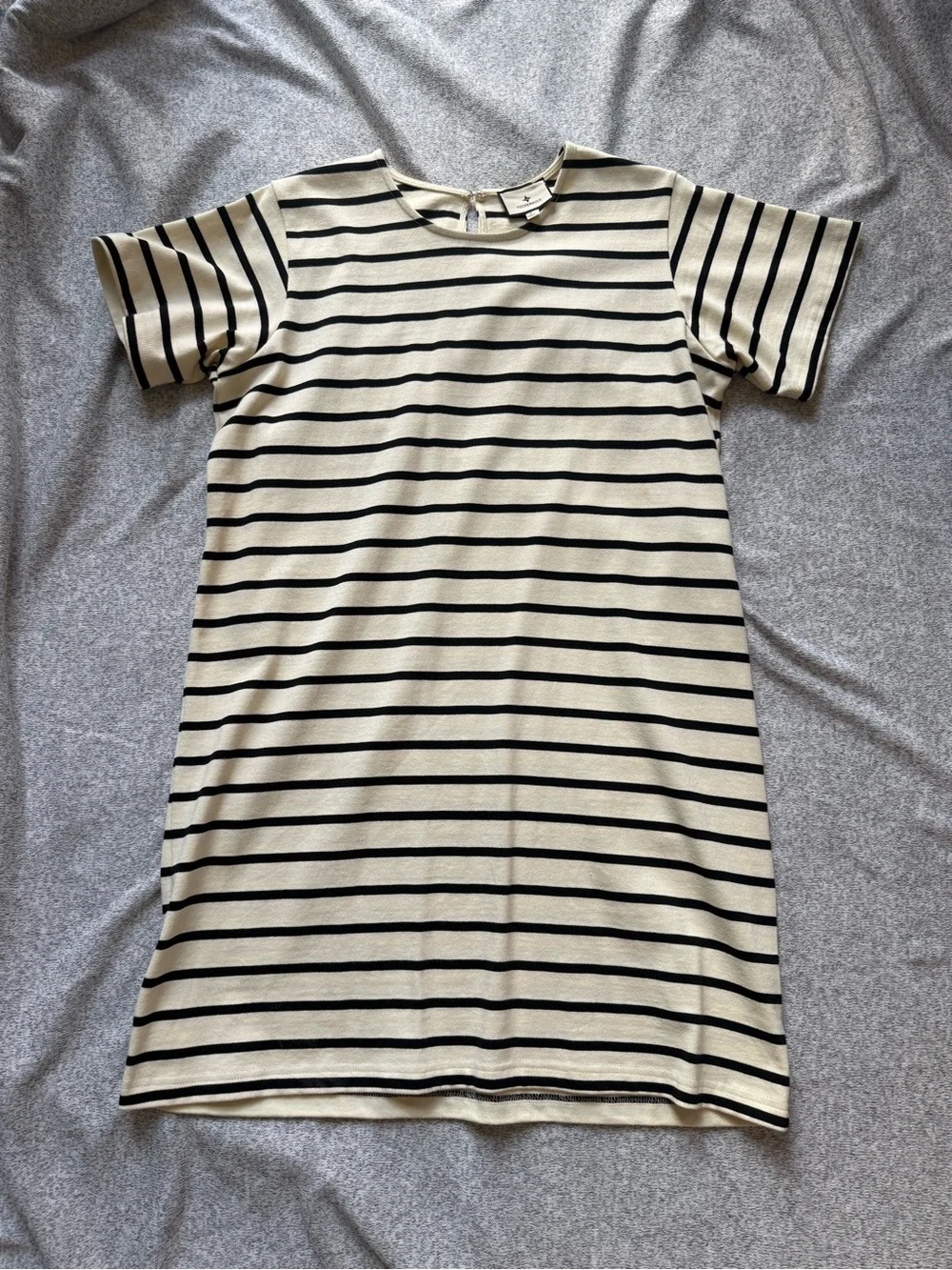 Tuckernuck Cream and Black Striped Mini Dress - Picture 1 of 3